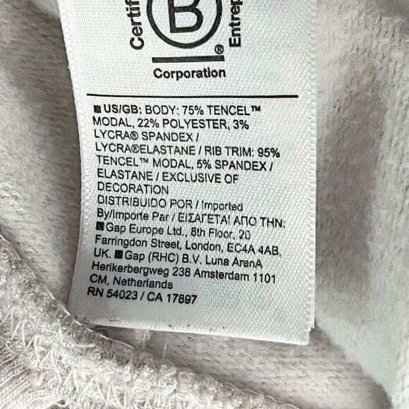 Athleta Apollo Pullover Sweatshirt Long Sleeve Medium Cream‎ Athleisure Relaxed - Picture 11 of 15